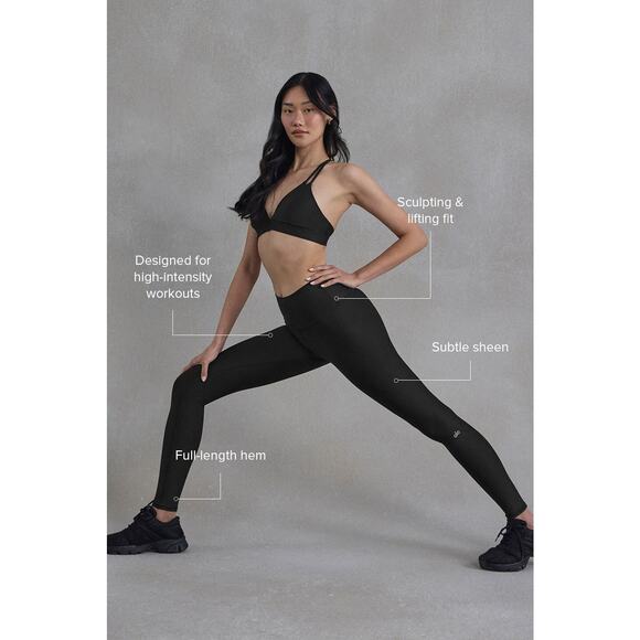 Alo High-Waist Airlift Legging full black size S - Picture 7 of 9